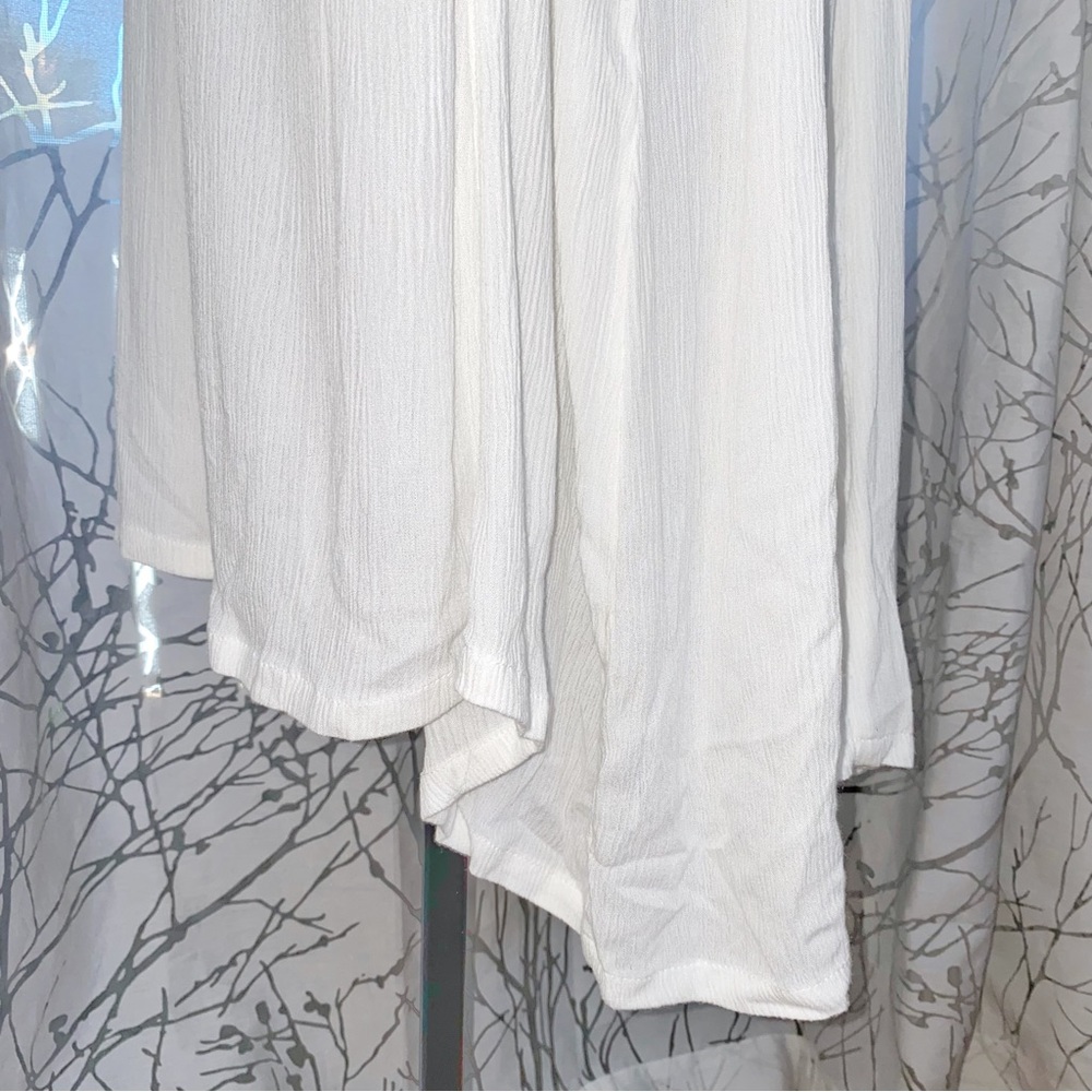 MYRAH PENALOZA WHITE SHORT KUNDALINI GOWN DRESS button up collar long sleeve - Picture 11 of 15